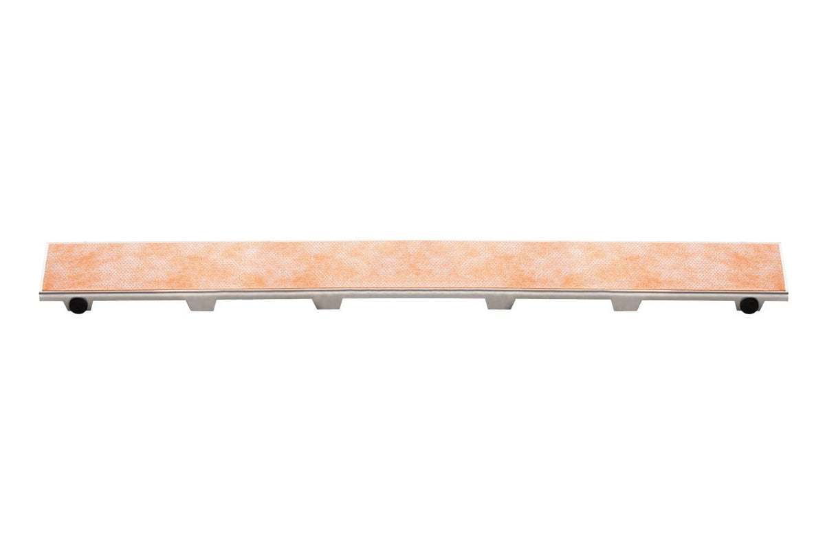 Schluter Kerdi-Line Frameless Grate Assembly for Ceramic & Stone Tiles - Use with Center Outlet Channel Body - Tile Design, 32" Length - KL1DRE80