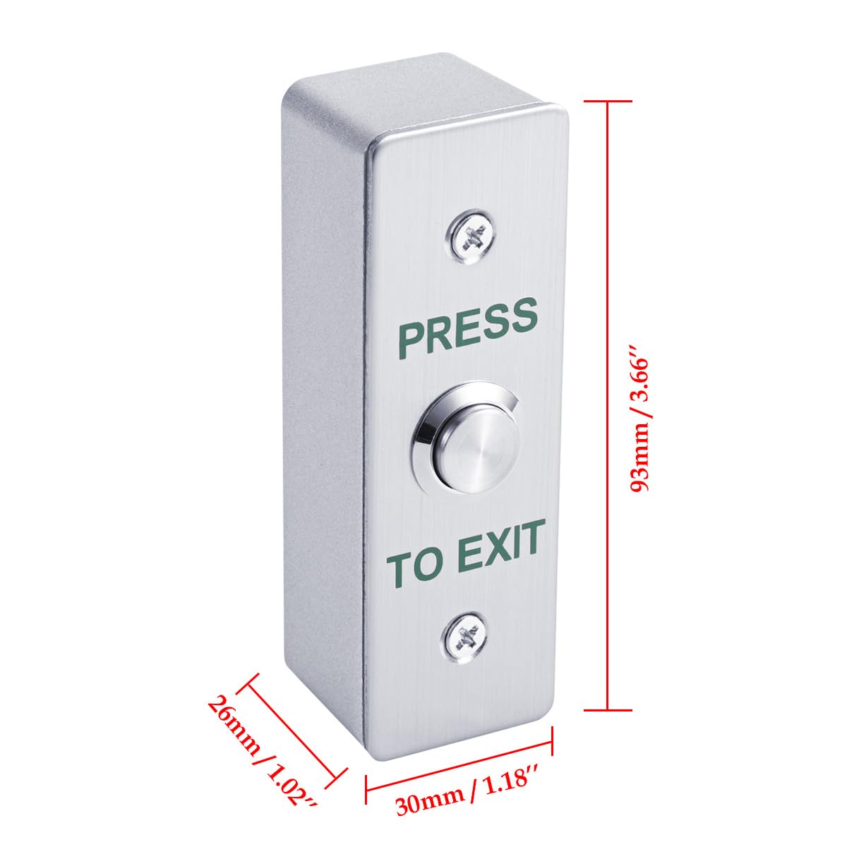 Door Access Control System Kit, IP68 Waterproof Keypad Door Access Device with 500KG/1200lbs Magnetic Lock, Fingerprint + Password + RFID 125KHz ID Card Reader, Metal Exit Button