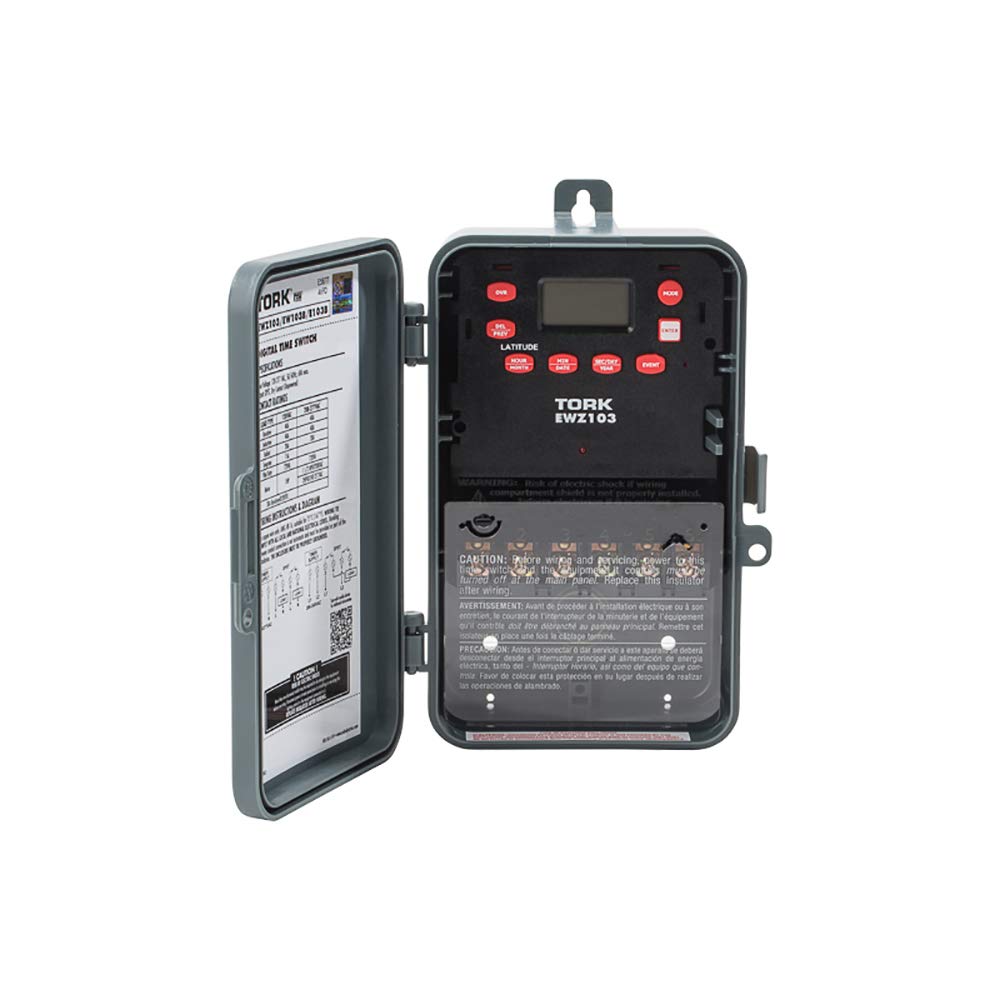 EWZ Series Multipurpose Control Astronomic 7 Day Time Switch, 120-277 VAC Input Supply, 1 Channel, DPST Output Dry Contact