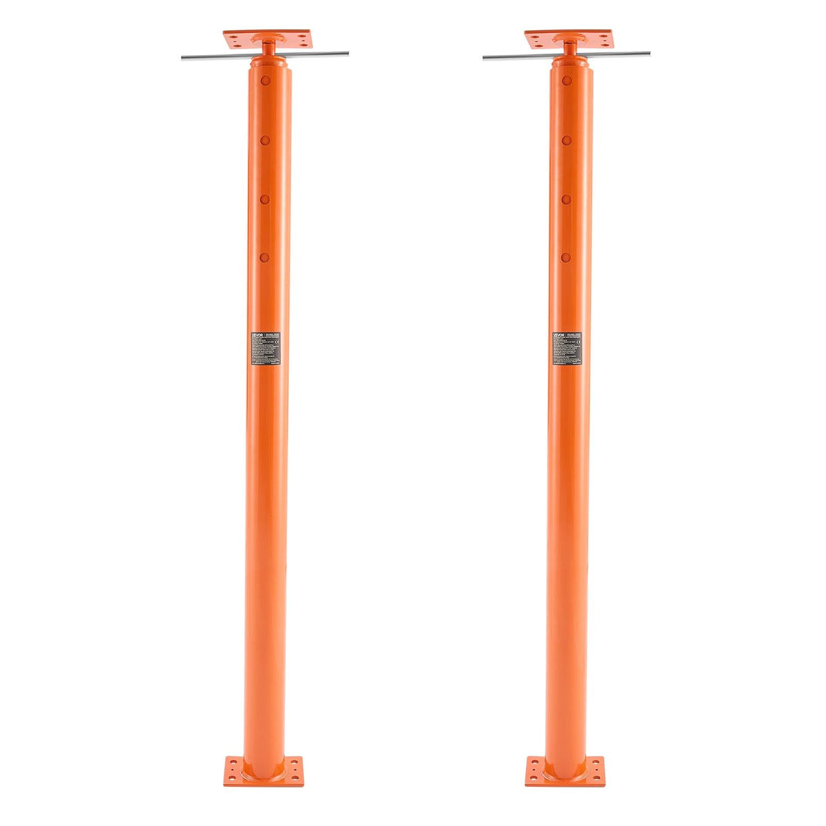VEVOR House Floor Jacks, 2 Pack 54-150 Inch Height Range, 11200 lbs Max Load Capacity, Adjustable Support Beam Basement Jack Post Pole for Leveling, Lift Steel Telescoping Post for Temporary Support