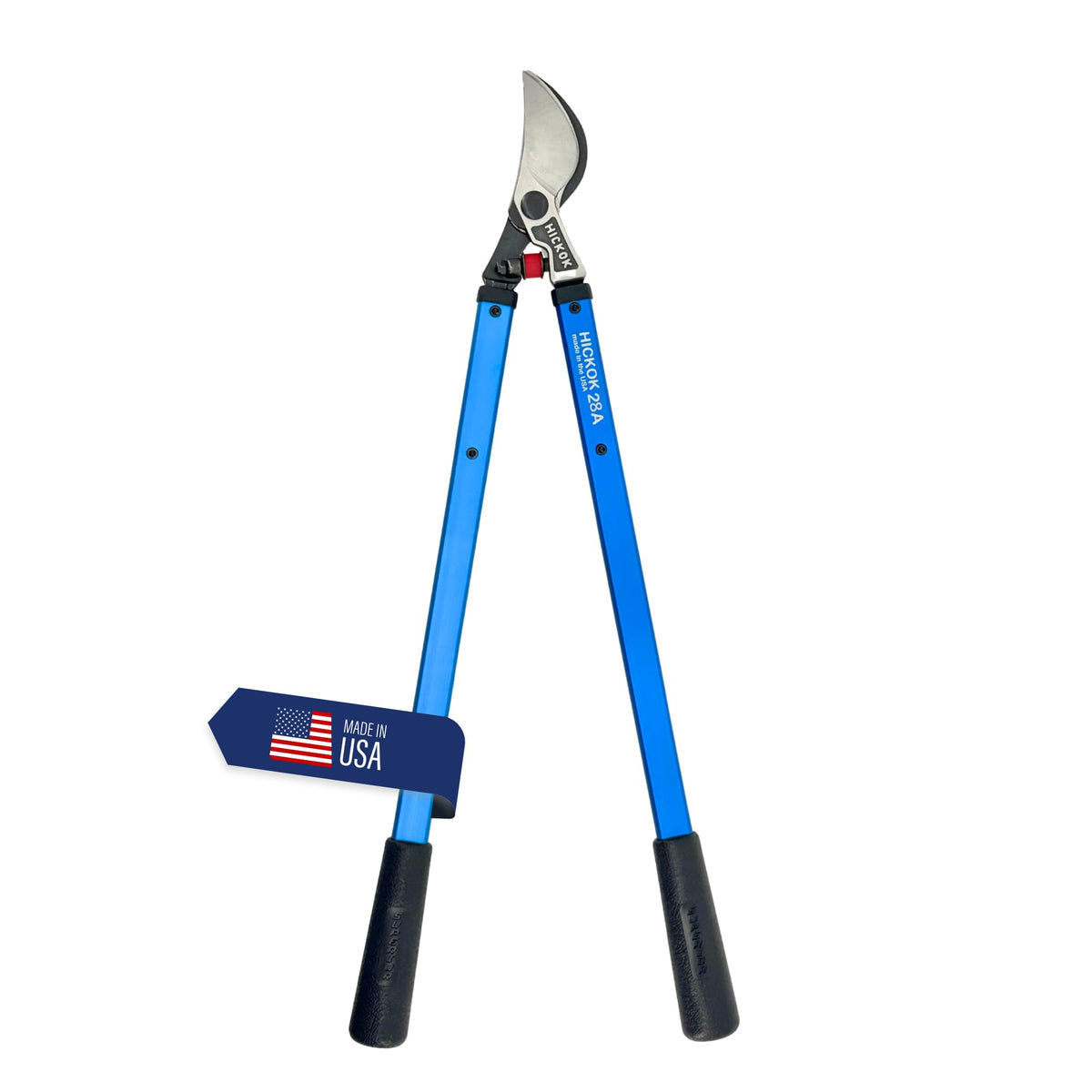 Hickok Heavy Duty Loppers for Tree Trimming – 28" Branch Cutter & Pruning Shears with Long Handle | Lightweight Aluminum Tree Trimmer | Professional-Grade Pruner Made in USA