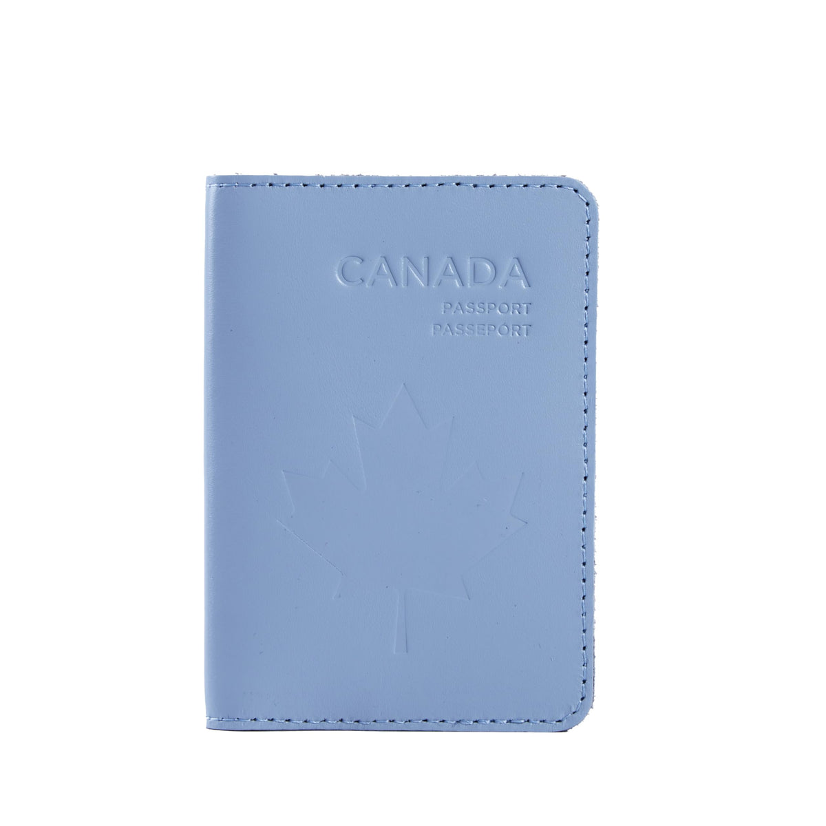 INCARNE Leather Passport Holder for Travel - Passport Case - Passport Wallet for Men - Passport Cover for Women Sleeve Protector - Travel Essentials Vacation Luggage Gifts - Classic Light Blue