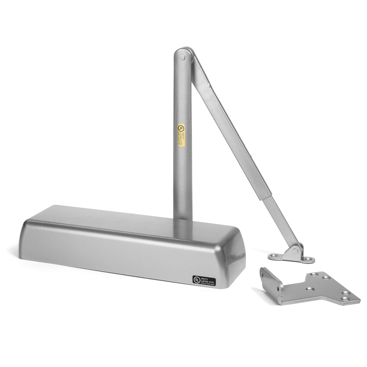 Dynasty Hardware Door Closer, Grade 1 Heavy Duty Commercial Hydraulic Closer, Self-Closing, Adjustable Spring Size 1-6, ADA Compliant, Surface Mount, Sprayed Aluminum, Series 4401
