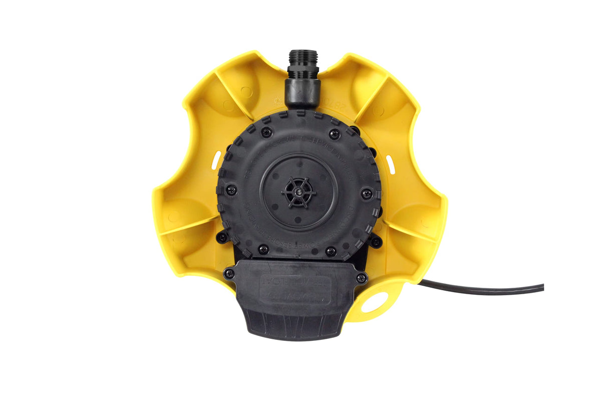 WAYNE - WaterBUG AUTO 1/4 HP 1900 GPH Auto On/Off Submersible Pump with Multi-Flo Technology - Water Removal and Transfer Pump, Yellow