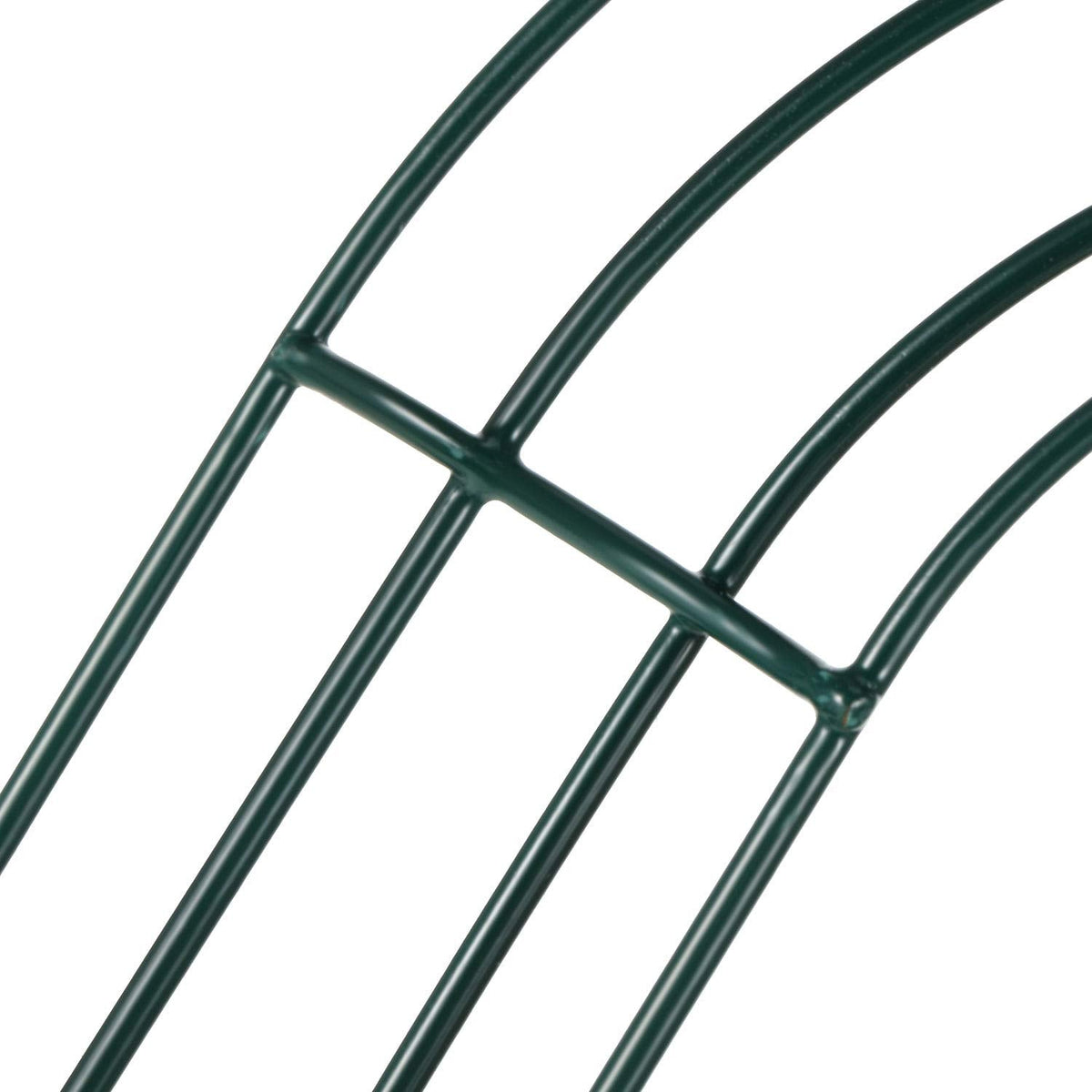 Sumind 4 Pieces 12 Inch Christmas Candy Cane Shaped Wire Wreath Frame Dark Green Metal Flower Wreath Frames Making Rings for Christmas DIY New Year Valentines Party Decoration