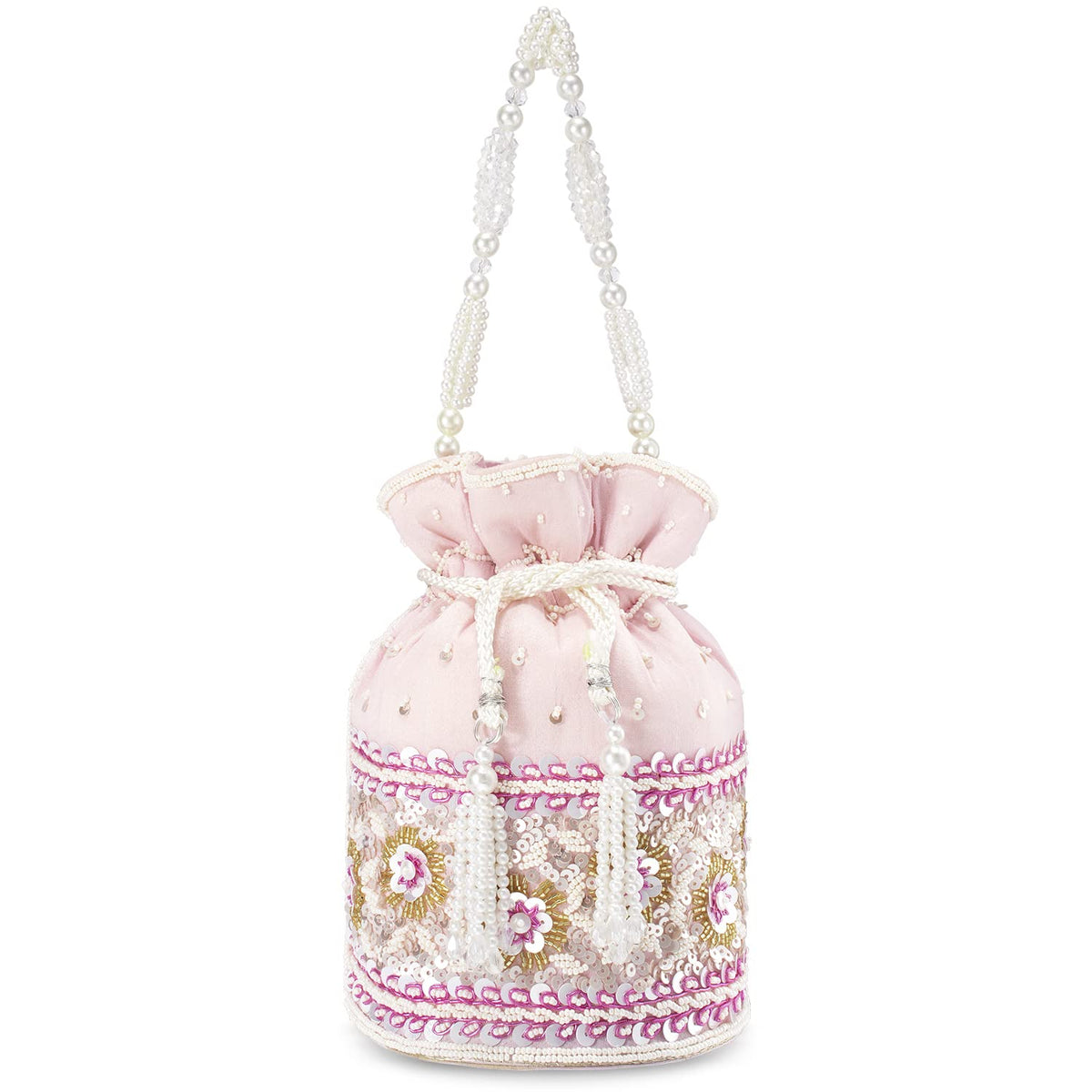 Aheli Indian Potli Bags Gift for Women Evening Bag Clutch Ethnic Bride Purse with Drawstring Mothers Day Gifts for Mom