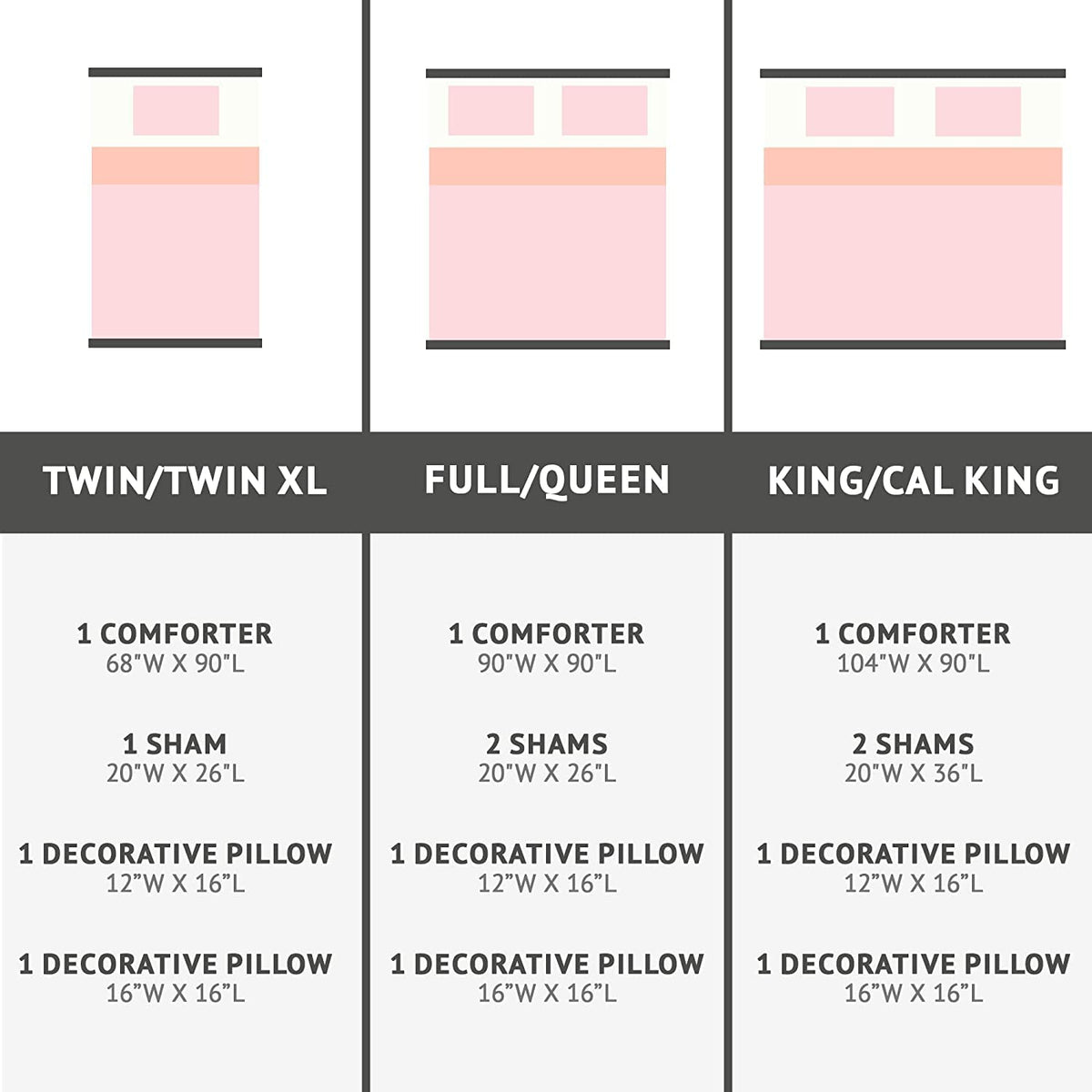 Intelligent Design Raina King/Cal King Comforter Set, Soft Microfiber, Modern Geometric Metallic Bed Set, 5 Pieces College Bedding with 2 Shams, 2 Toss Pillows Blush/Gold