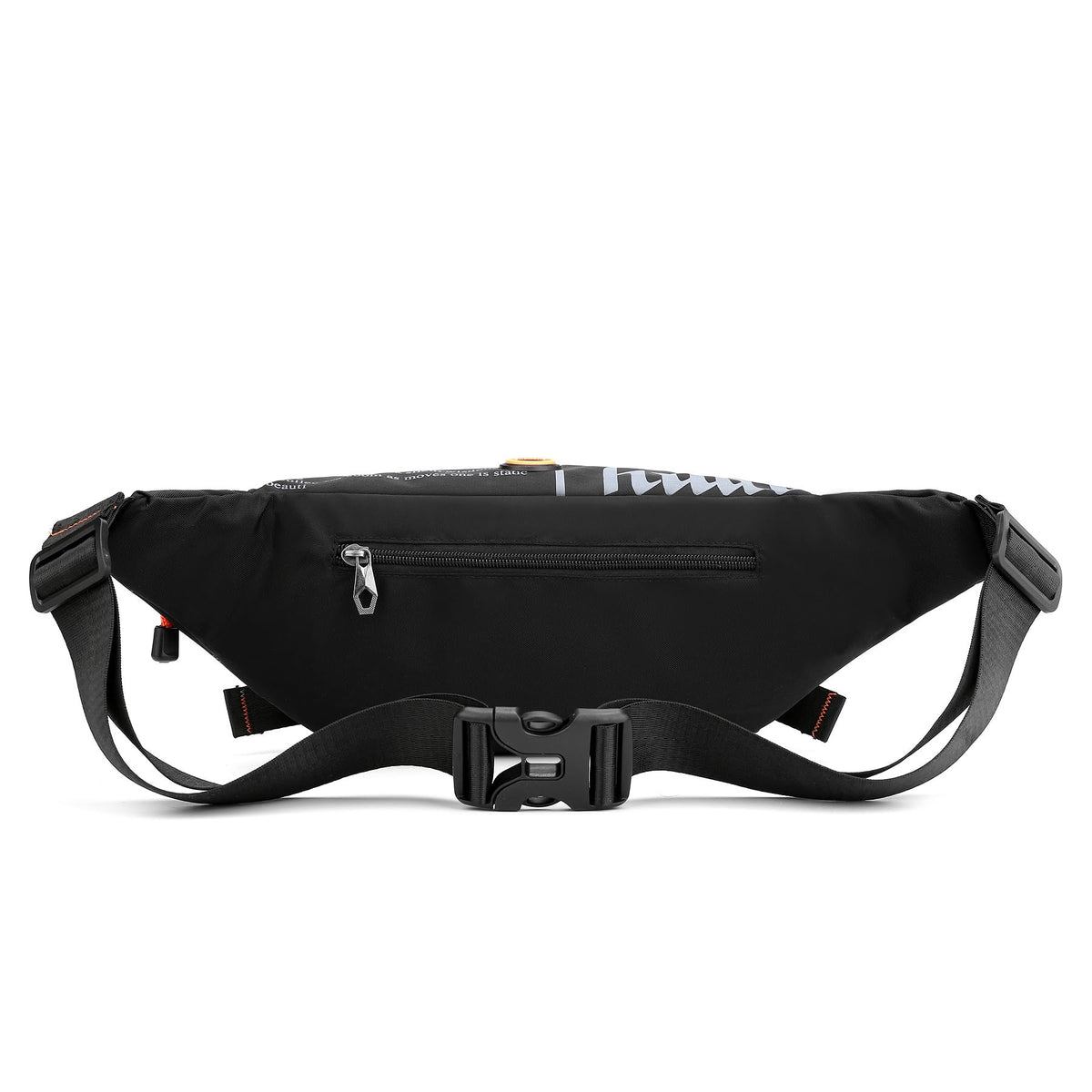 Fanny Pack for Men Women Waist Bag with Headphone Jack Utility Hip Belt Pouch Crossbody Bags Bumbag for Cycling Hiking Walking Fishing Black02
