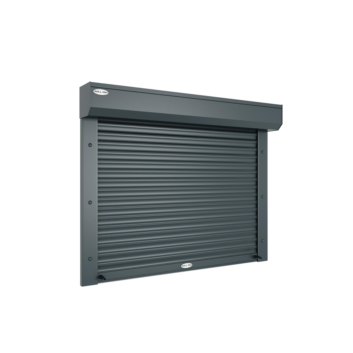 Motorized Radio Security Aluminum Rolling Roll Up Shutter, Window Blind Shades, Window Roll Up Shutter Blackout | Brown (Anthracite Grey)