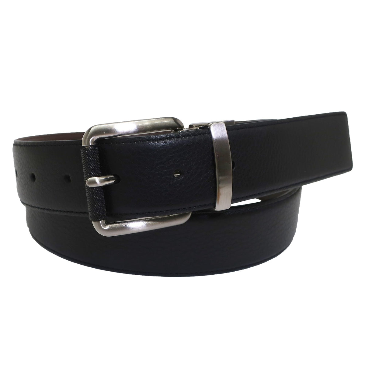 IZOD, Mens, Reversible Leather Belt, Brown, 34/36