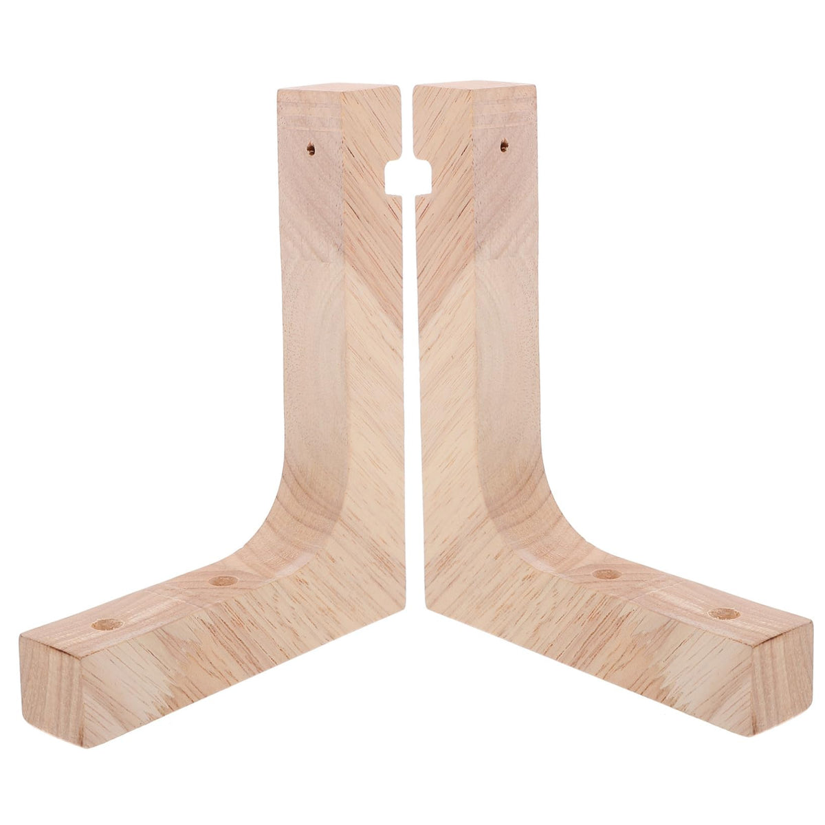 VICASKY Wooden Plant Hanger Hooks 2pcs Heavy-Duty Wall Mount Brackets for Hanging Indoor and Outdoor Flowerpots, Natural Wood Hanging Plant Stand for Garden and Home