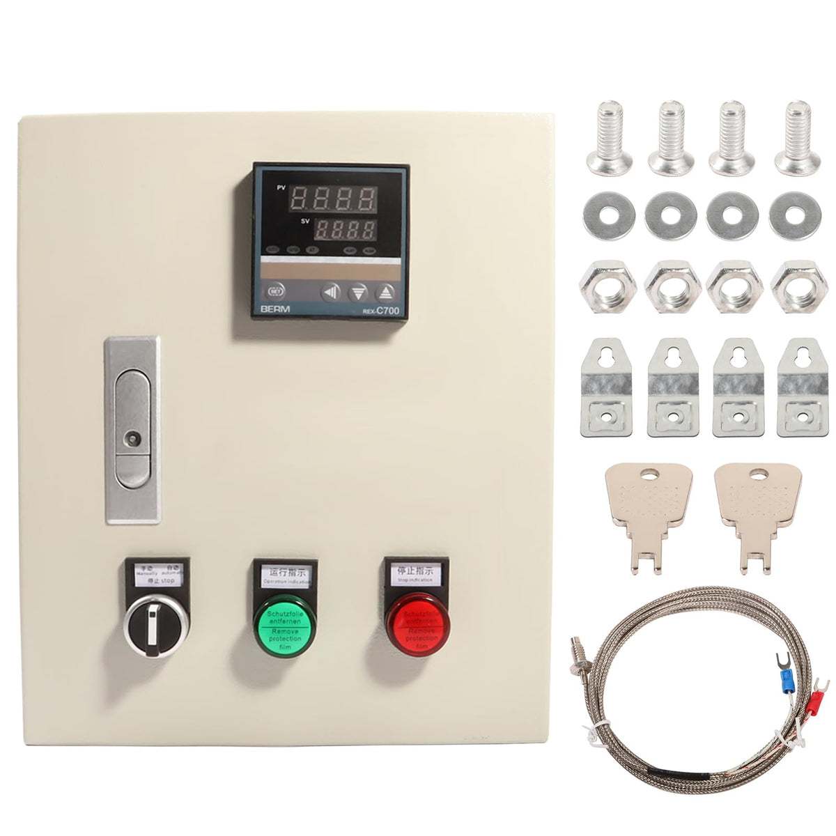 Shengbowi PID Temperature Controller Temperature Control Box 7.5KW Type Thermocouple 380V 3Phase 0-400℃ Oven Curing Machine