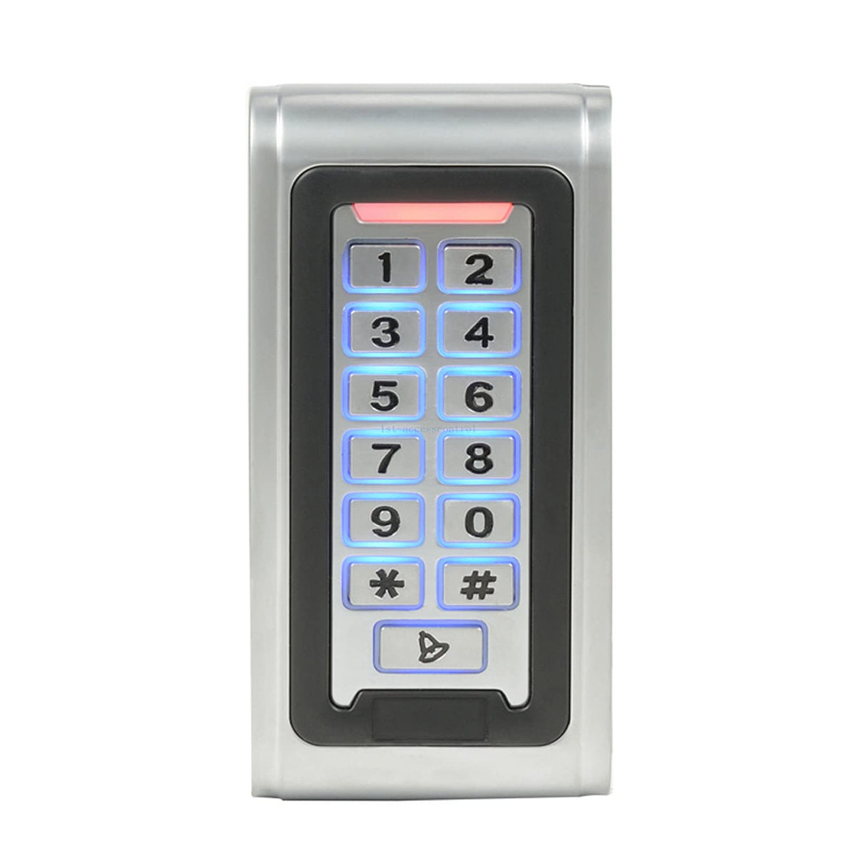 MENGQI-CONTROL Water Proof Metal Keypad Reader 4 Doors Access Control Kit Outdoor Install Magnetic Lock 110V Power Box RFID Cards/Key Fob(Phone APP remotely Open Door)