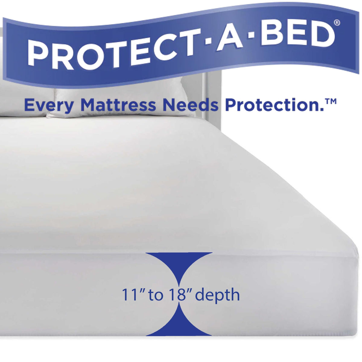 Cooling Charcoal Infused Mattress Protector, Protect-A-Bed, Waterproof, 5-Sided, Queen