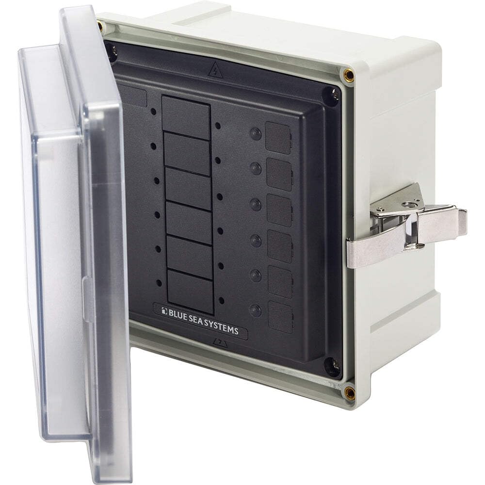 Blue Sea Systems 3113 6 Circuit Blank Surface Mount System Enclosure, Beige