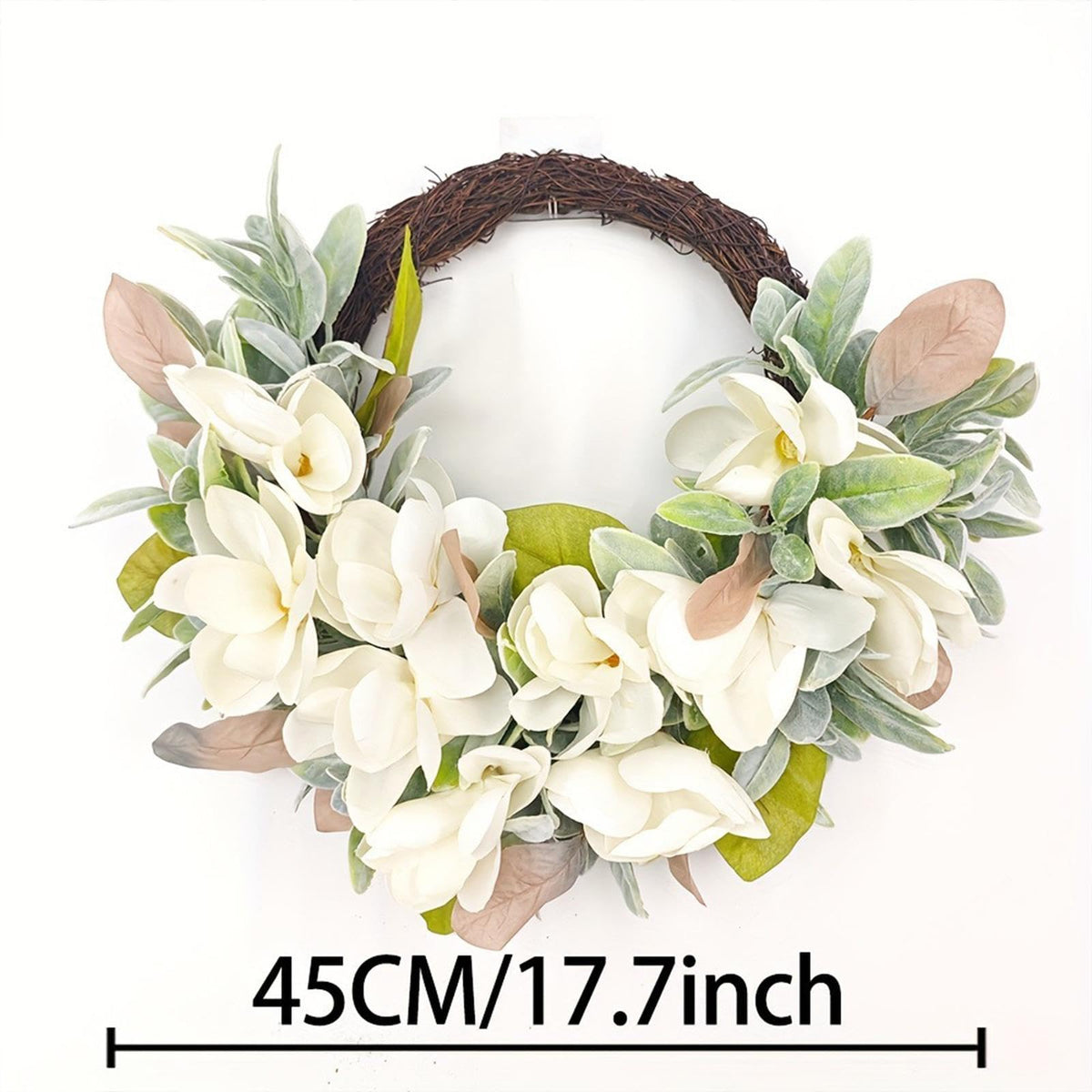 predolo Flower Wreath for Front Door Outdoor Table Window Hanging Garland