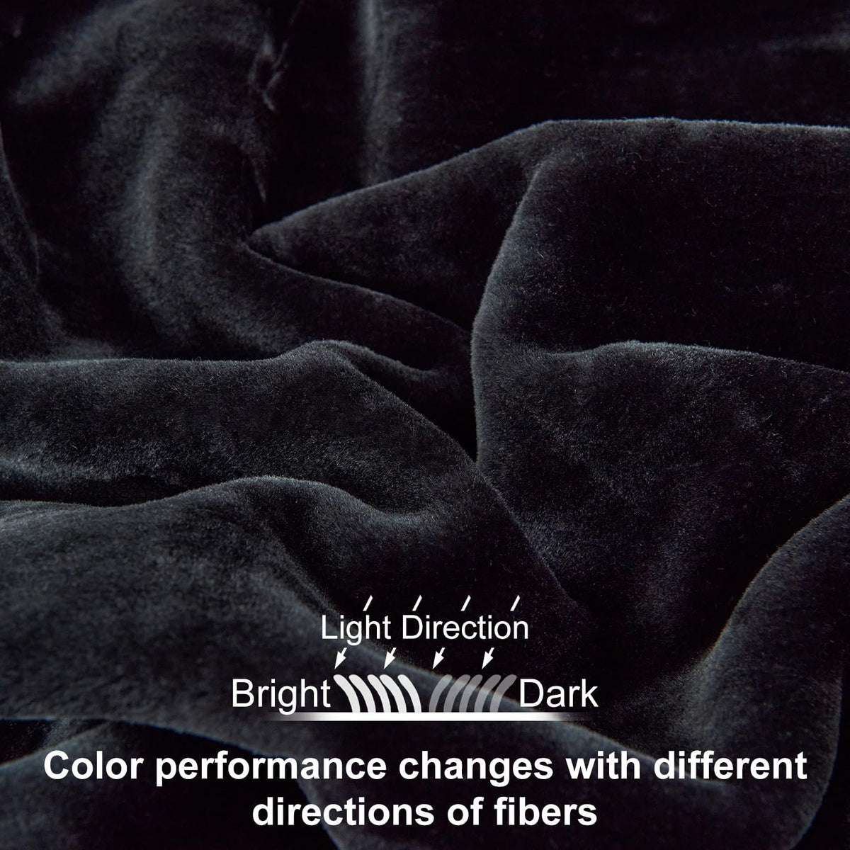 JYK Fleece Plush Blanket - 3.5 LB, 1 Ply Lightweight Korean Style Mink Blanket, Queen 79" x 91" - Super Soft, Warm & Cozy, Microfiber Bed Blanket for All Seasons, Black