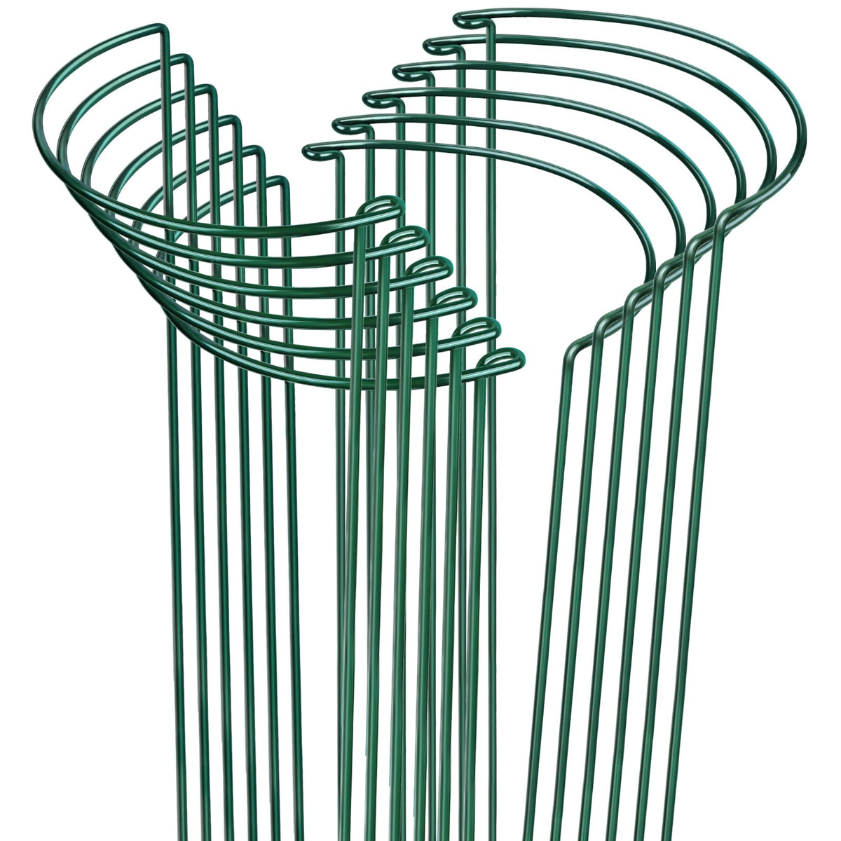 LEOBRO 12PCS Plant Supports, 24 Inch Peony Cages and Supports, Garden Plant Stakes for Indoor Plants, Outdoor Plants, Peony Tomato Monstera Hydrangea Stakes, 10" W x 24" H