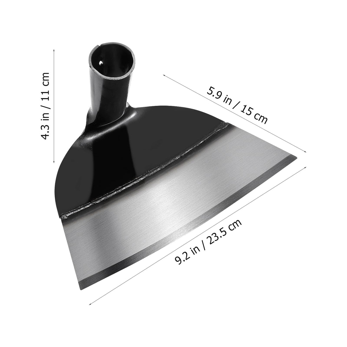 Garden Hoe Head, Hand Hoe Garden Tool for Weeding Replacement Handheld Grub Hoe Head Round Eye Hoes Planting Digging Tool Weeding Loosening Soil Hoe Head, Without Handle 9.25 X 5.90 X 4.33 Inches