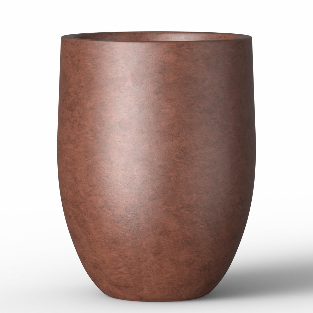 Kante 21.7 Inch Tall Concrete Planter, Rusty Indoor & Outdoor Large Plant Pot with Drainage for Flowers, Trees, Shurbs, Ideal for Home, Porch, Garden, Patio