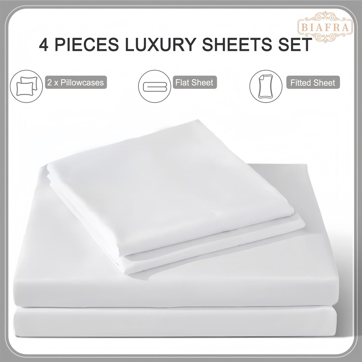 Gorilla Full Size Sheet Sets - Borneo Orangutan Bed Sheets Set with 1 Fitted Sheet,1 Flat Sheet and 2 Pillowcases for All Season Without Filler 4 Piece (Fitted Sheet, Flat Sheet, Pillow Case)