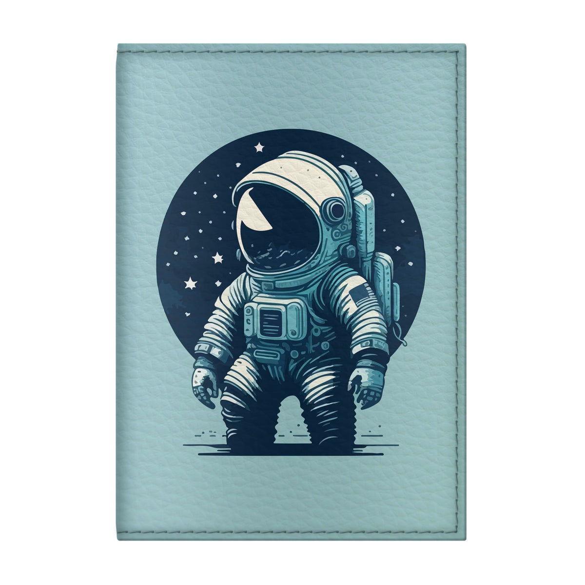 Quttie Passport Cover for Kids, Women and Men, Cute Travel Passport Holder (Blue Astronaut)
