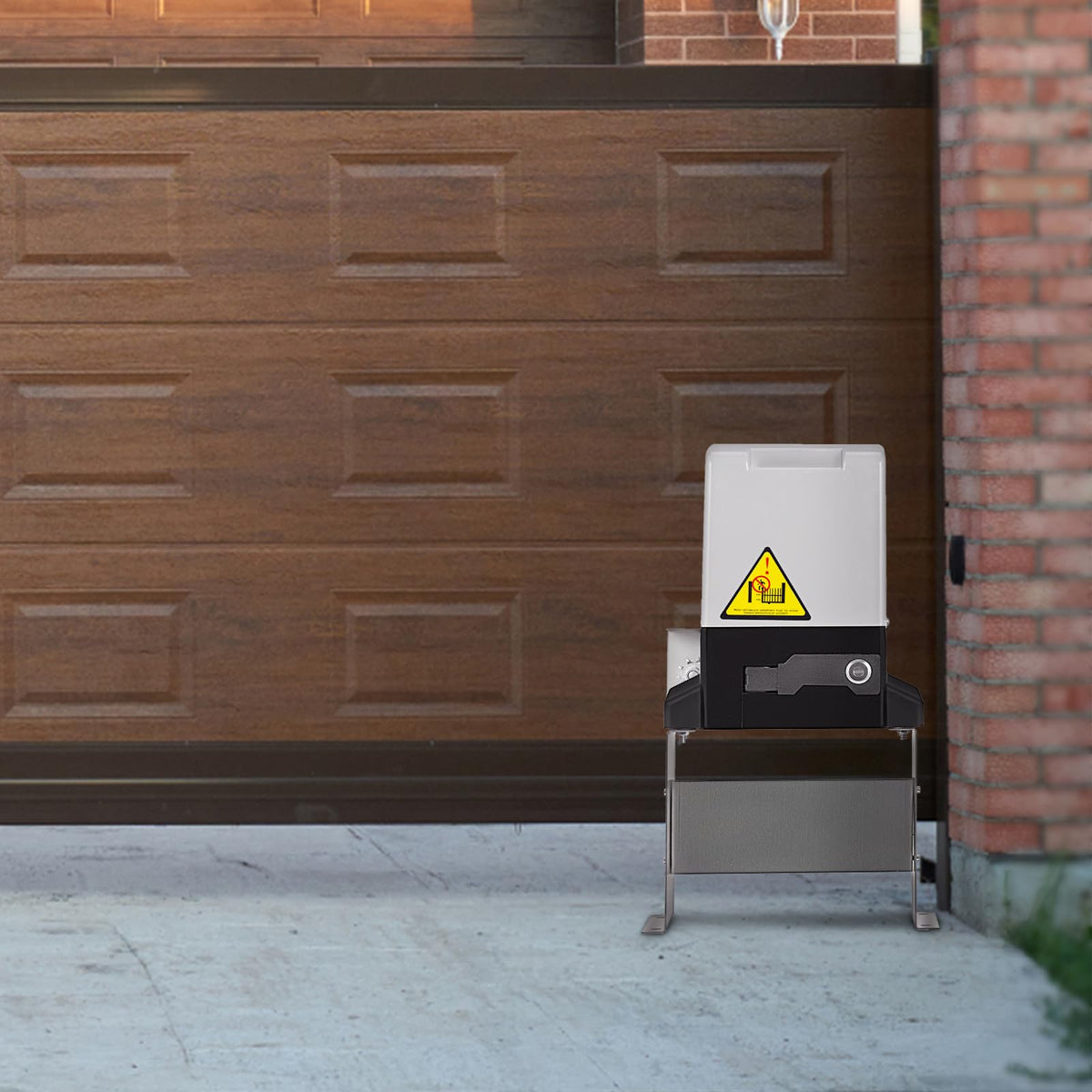 Happybuy Automatic Sliding Gate Opener 3100LBS with 2 Remote Controls, 500W Gate Operator Hardware Kit for Security, Electric Rolling Driveway Slide Gate Motor, Chain Driven Gate Opening System