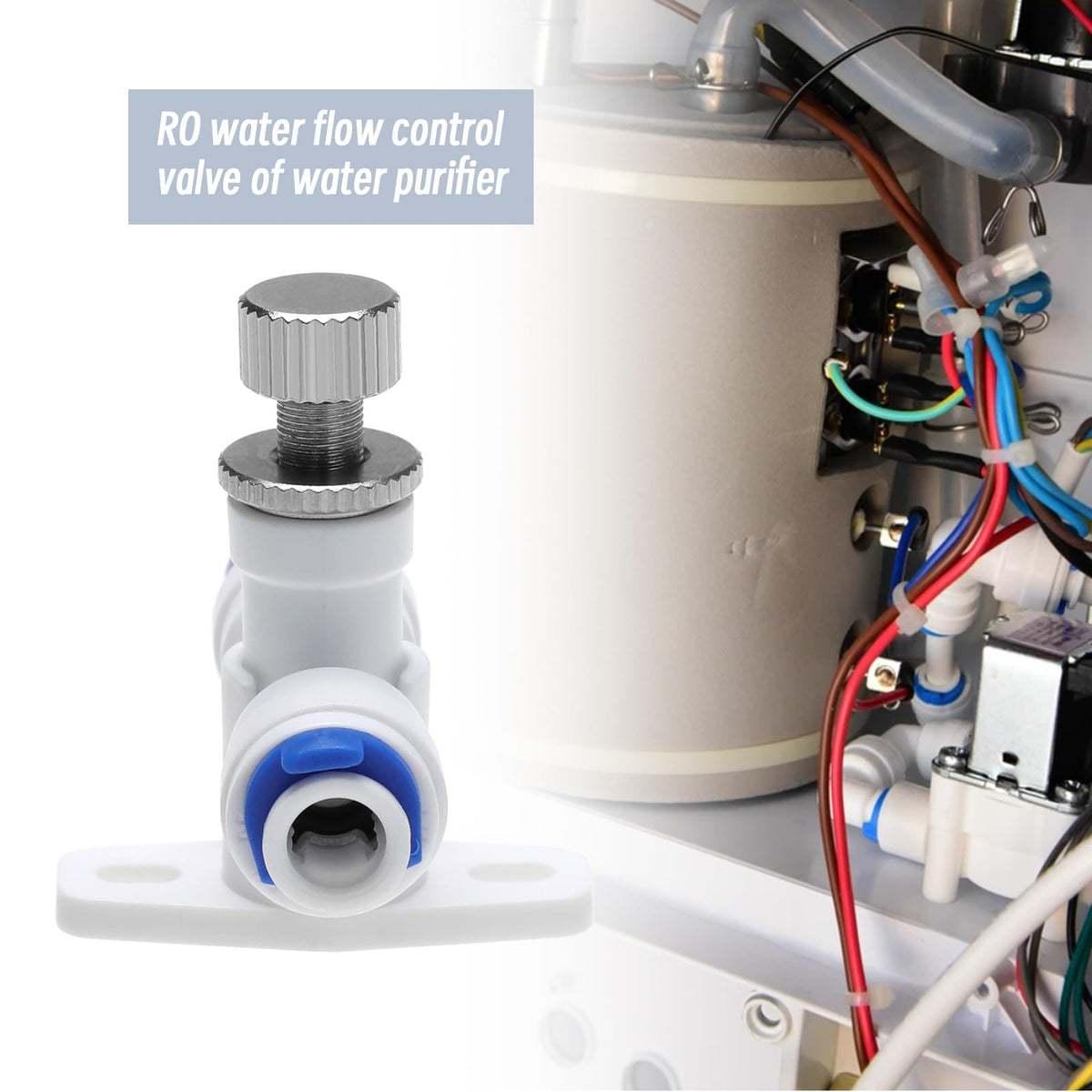 LT Easiyl 2pcs RO Water Flow Control Valve Compatible with 1/4 Inch Hose OD POM Plastic for RO Water Systems/Pure Water Systems/Water Purifiers/Water Dispensers