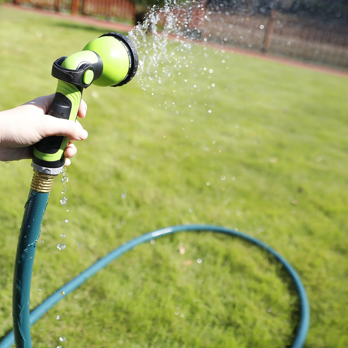 Worth Leader Garden Hose 3/4 in. x 25 ft. -No Kink, Flexible, Leakproof, Male/Female -Heavy Duty Durable 5 Layers PVC Rubber Lightweight Water Pipe for Gardening, Agriculture & Lawn Care -500PSI Burst