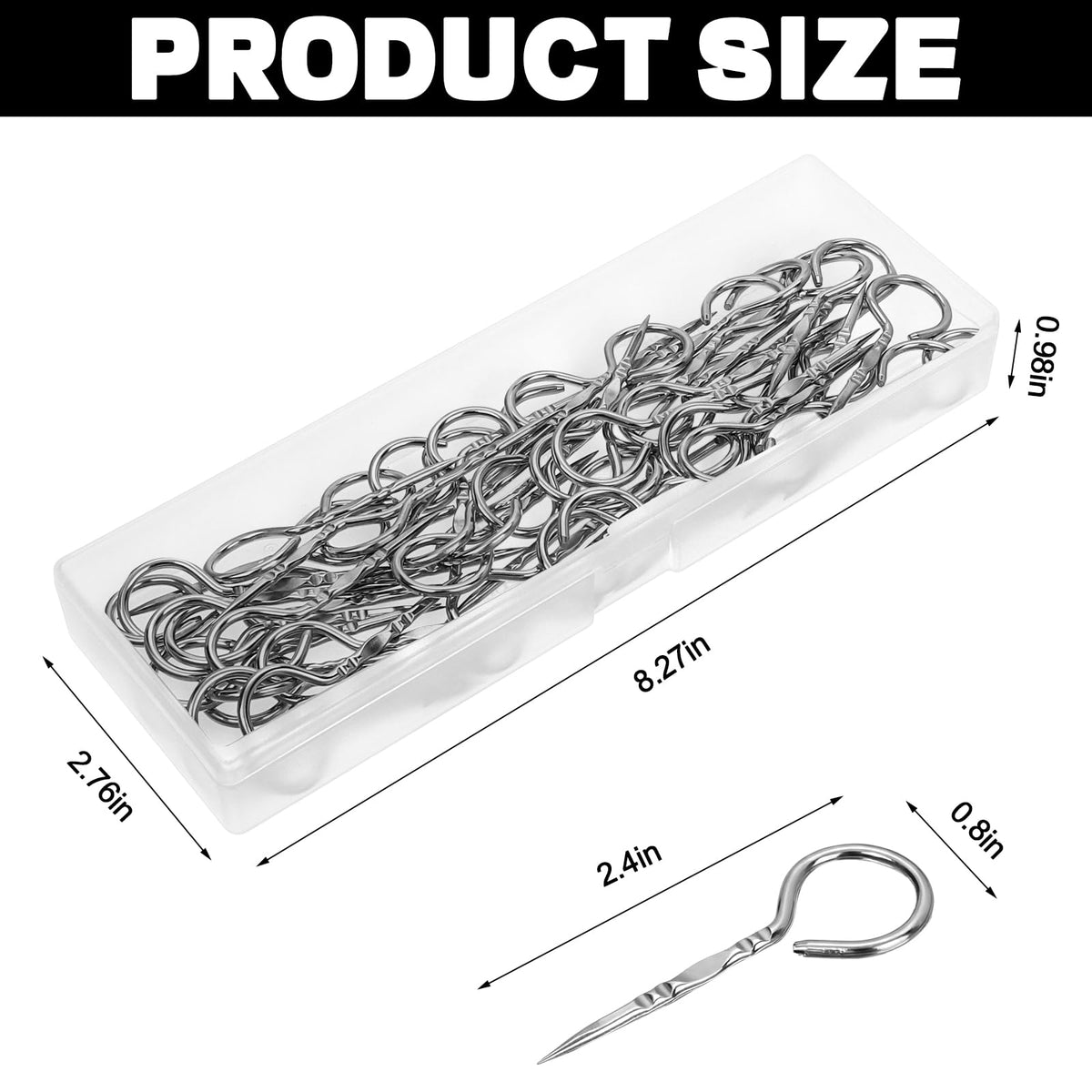 50 Stainless Steel Grill Pins Reusable Metal Round BBQ Skewer Stainless Steel Food Steak Skewe Mini Short BBQ Accessories Connecting Fruits & MeatI for Baking Camping Family Gatherings