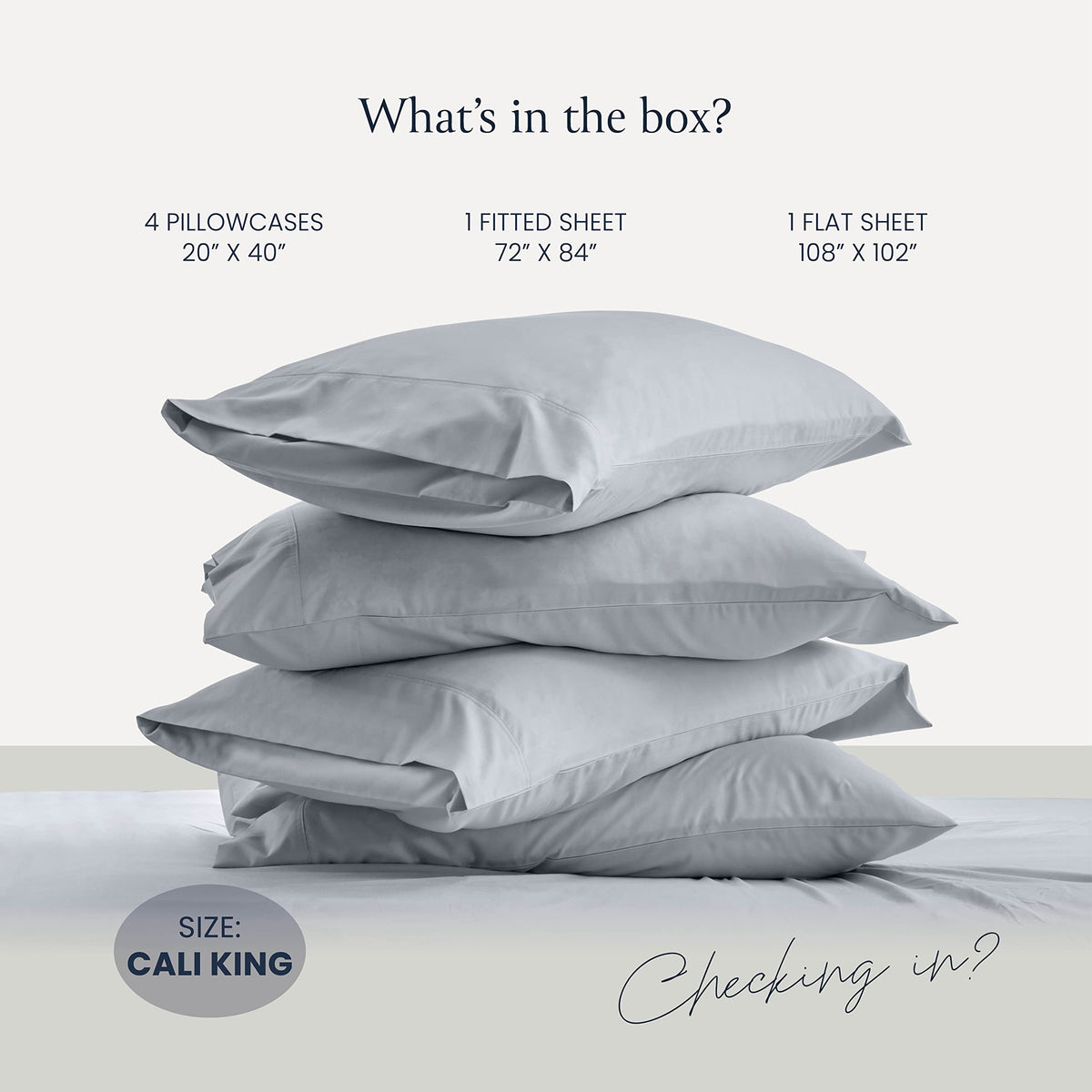 BELADOR Silky Soft Cali King Sheet Set -Luxury 6 Piece Bed Sheets for California King Size Bed, Secure-Fit Deep Pocket Sheets with Elastic, Breathable Hotel Sheets & Pillowcase Set, Wrinkle Free