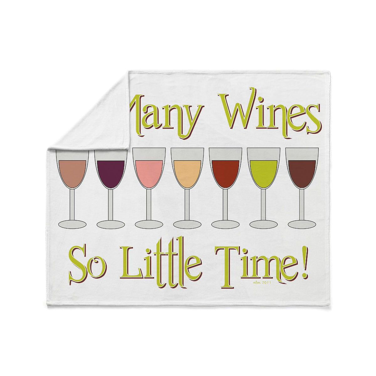 CafePress SO Many Wines... Throw Blanket Super Soft Fleece Plush Throw Blanket, 60"x50"
