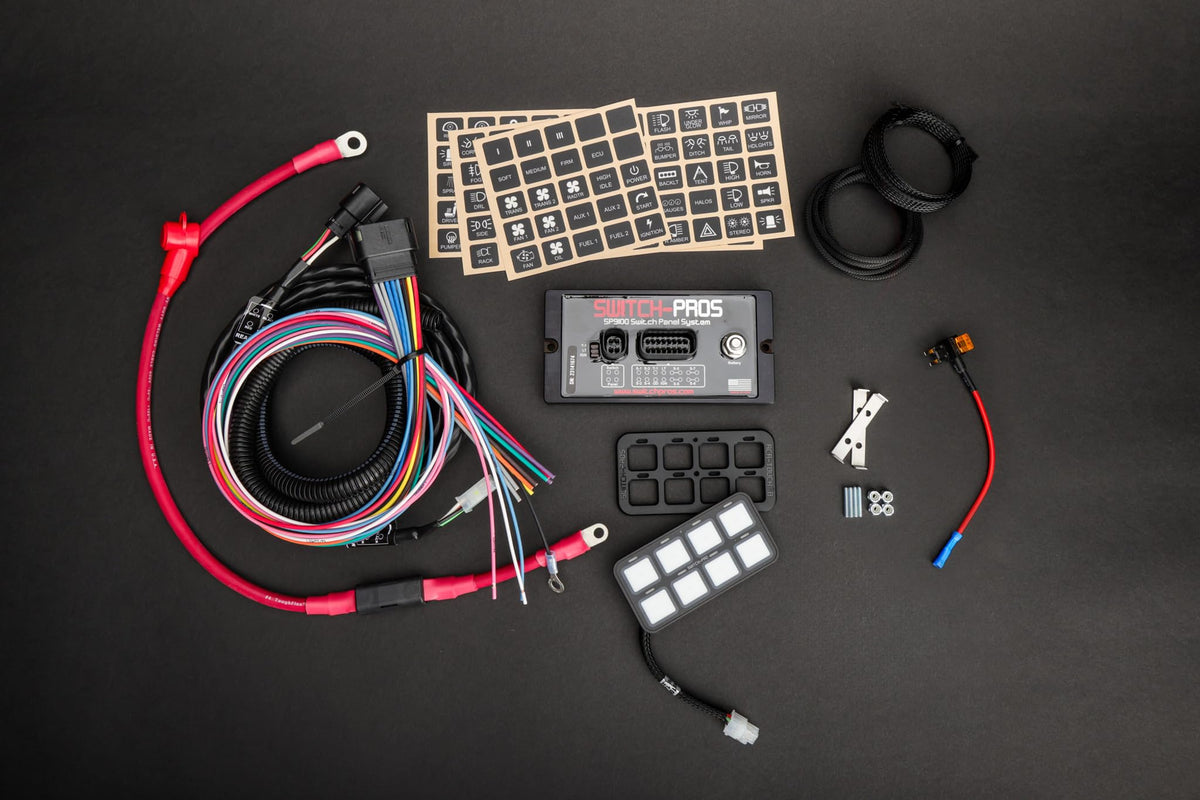 Switch Pros SP-9100 8-Switch Panel Power System With Concealed Mounting Hardware