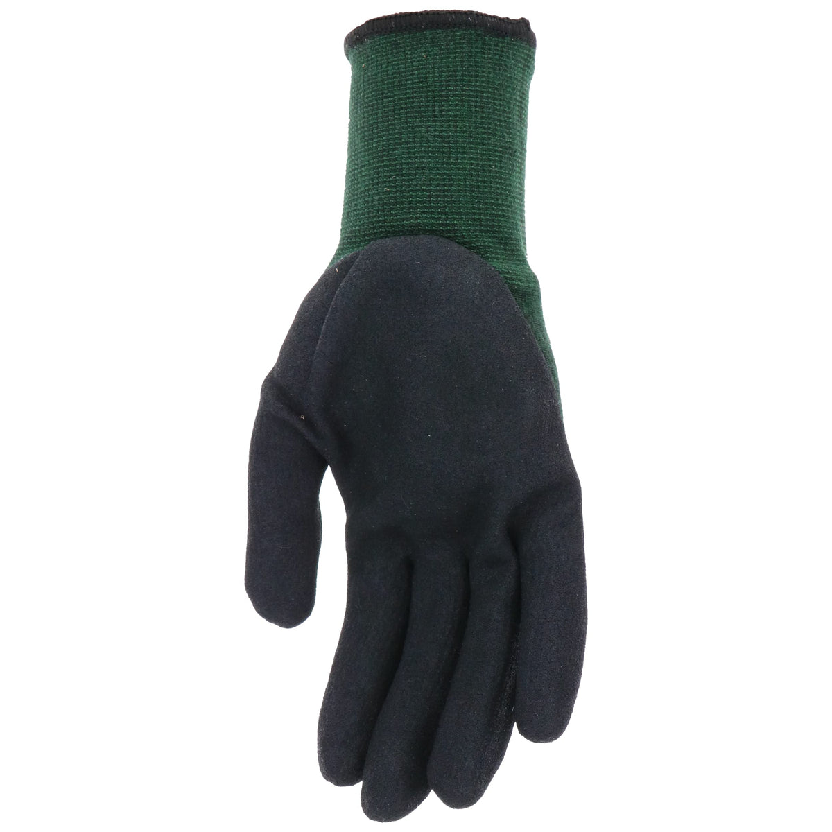 MUD Bamboo Flex Garden Gloves, Moisture-Wicking & UV Protection Polyurethane/Nitrile Coated, Enhanced Grip, Puncture Resistant, Green/Black, Large (SM7197G/LXL)