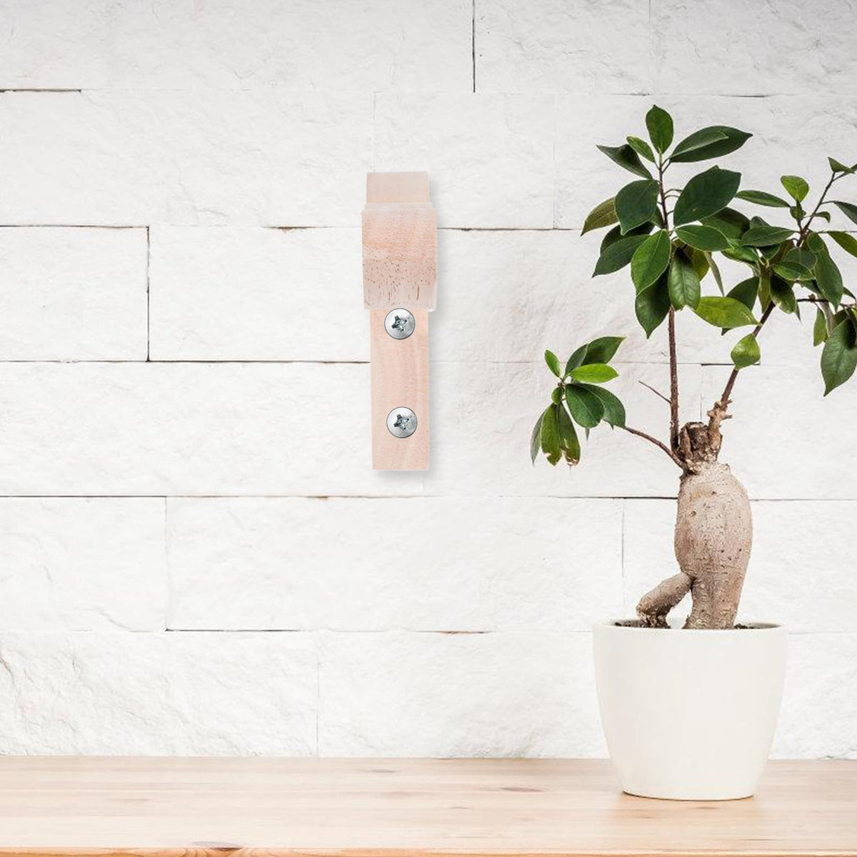 KESYOO 2pcs Wooden Plant Hangers Wall Hooks for Indoor Outdoor Garden Flower Pot Brackets Wind Chime Lantern Hanging Rack