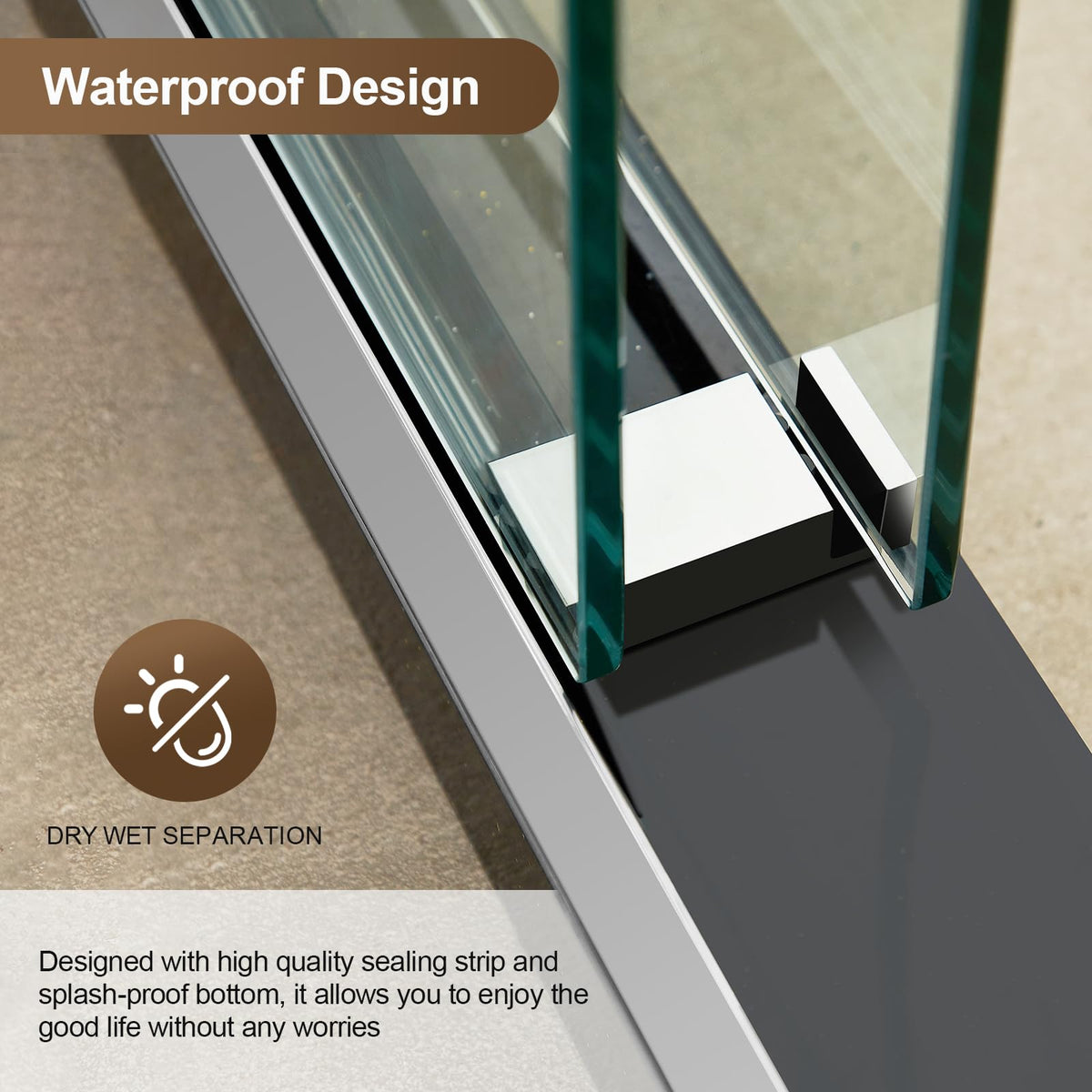 Porfectik Paris Shower Door, 60" W x 74" H Double Sliding Shower Door with 5/16"(8mm) Clear SGCC Tempered Glass, Bathroom Framed Shower Glass Doors, Brushed Nickel