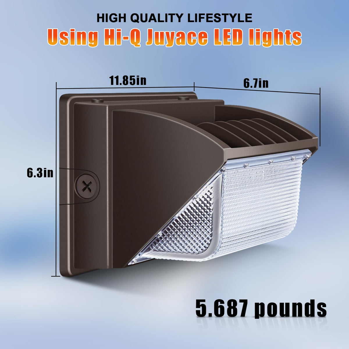 Juyace 4-Pack 150W LED Wall Pack Light, Dusk to Dawn Sensor, 5000K IP65 Outdoor Security Flood Light, Commercial Wall Mount Fixture for Building Exterior, Garage, Parking Lot