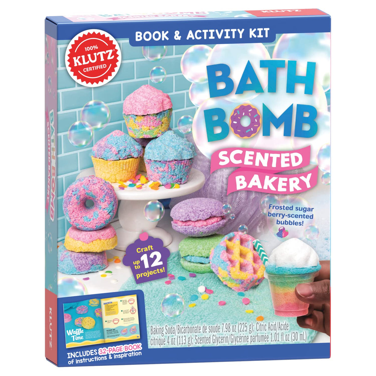 KLUTZ Bath Bomb Scented Bakery Craft Kit Small