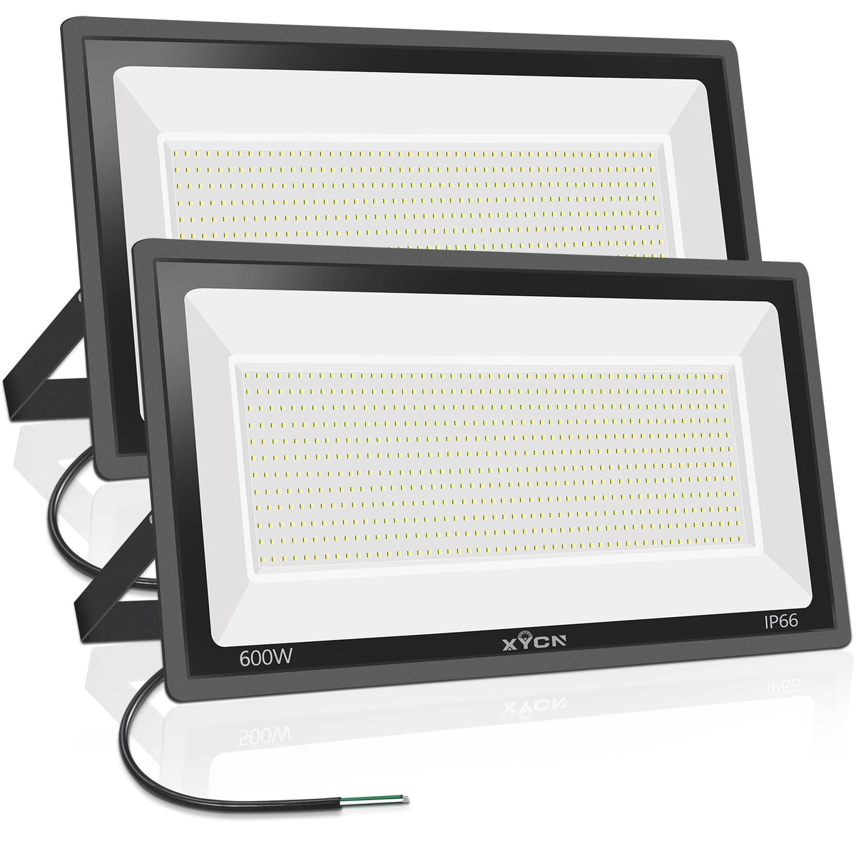600W 2pack LED Stadium Flood Lights ,(3050W Equivalent)67500LM Super Bright LED Arena Outdoor Lights,100-277V IP66 Waterproof 5000K Daylight White Commercial Lighting for Sports Fields and Counts