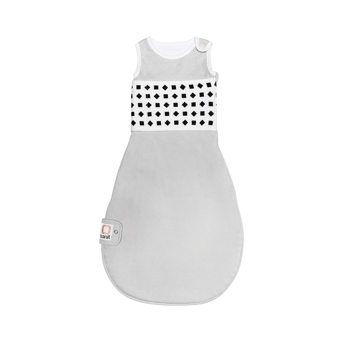 Nanit Breathing Wear Sleeping Bag, Size Medium, 6-12 Months, Pebble Grey
