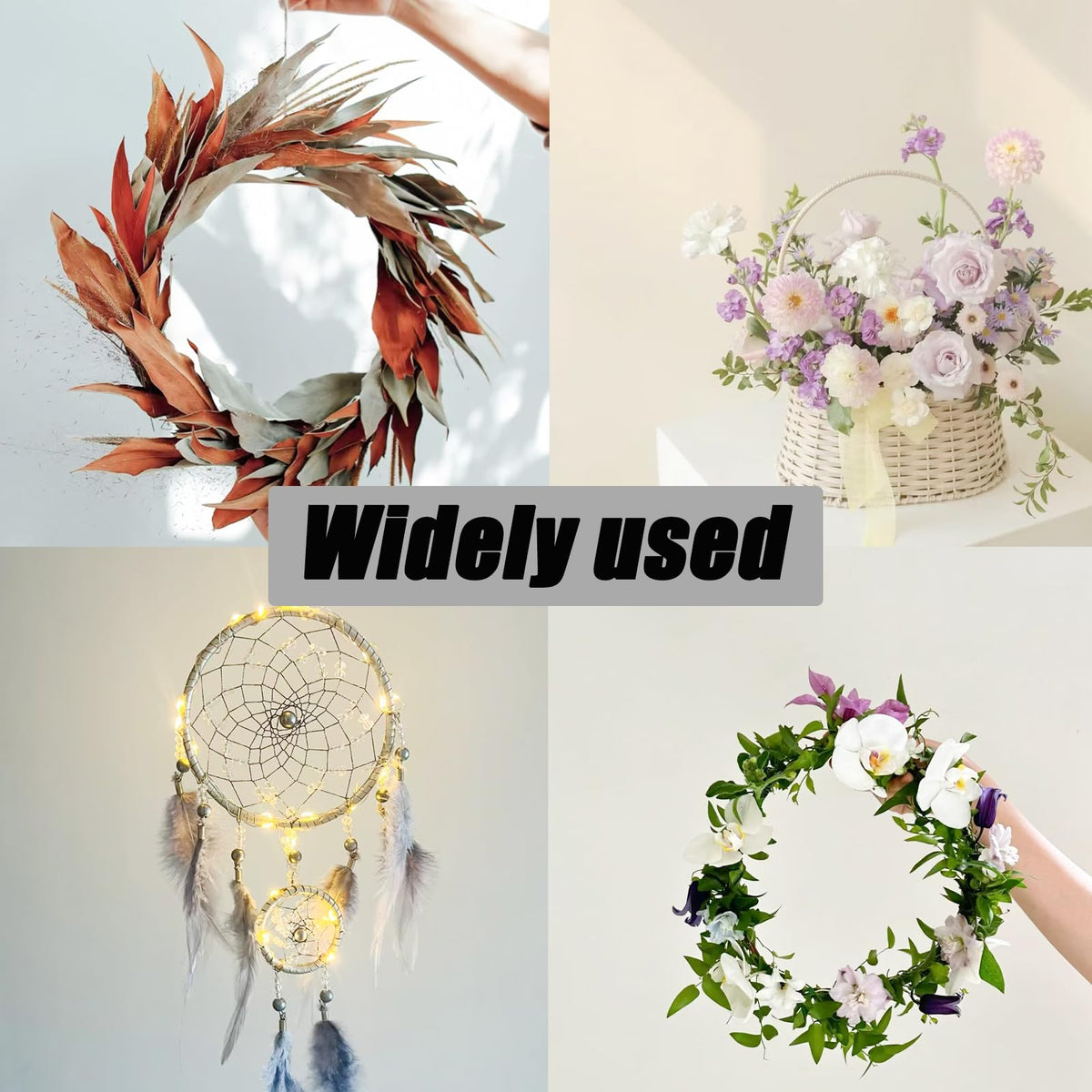 Pocoxll 10 Pcs 10 Inch Metal Hoops for Crafts, Dream Catcher Rings, Wire Wreath Frame Floral Hoop Rings for Wedding Wreath Decor and DIY Wall Hanging Crafts(Light Gold)