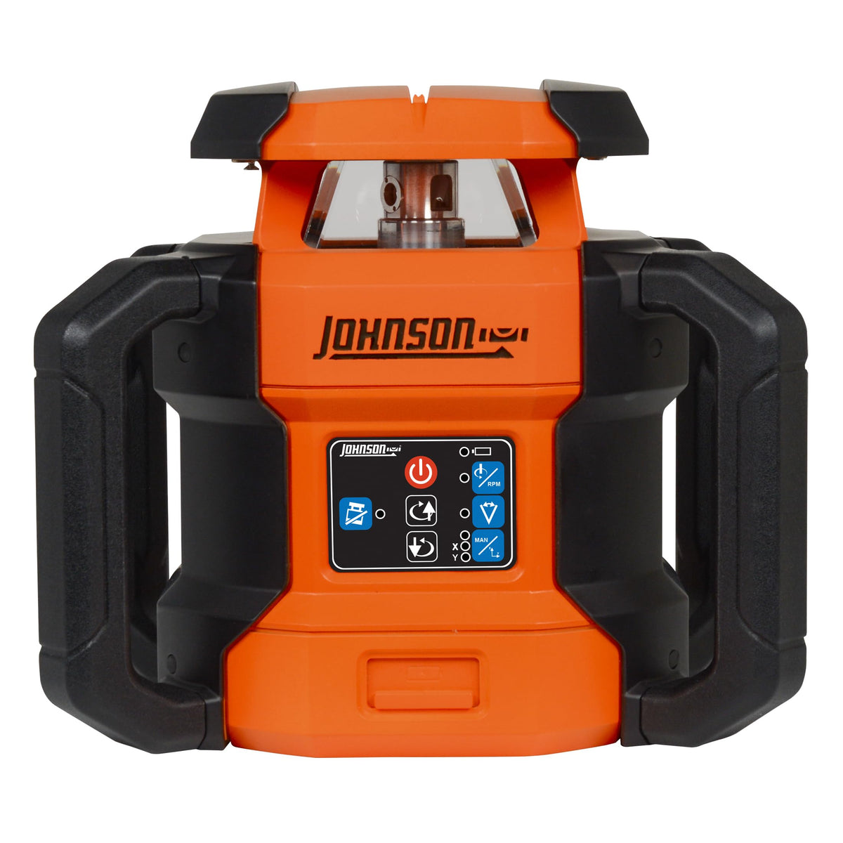 Johnson Level & Tool JRT300-RDHV-S Self-Leveling Red Dual Slope Rotary Laser System, 4,000FT Range, Lithium Ion Batteries, Magnetic Target, Laser Detector, Remote Control, Tripod and 13 FT Grade Rod