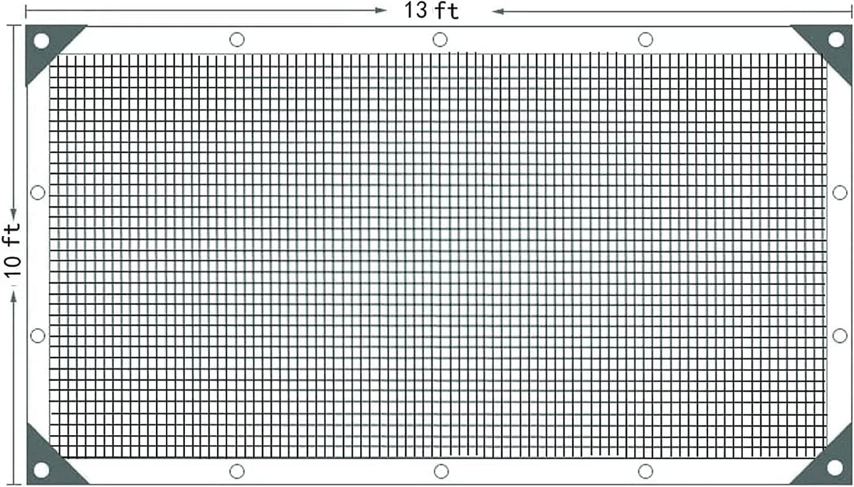 Shade Cloth 90% 10 Ft x 13 Ft Sun Shade Net with Grommets UV-Blocking Net for Plants Cover Greenhouse Barn Flowers Patio Lawn Outdoor