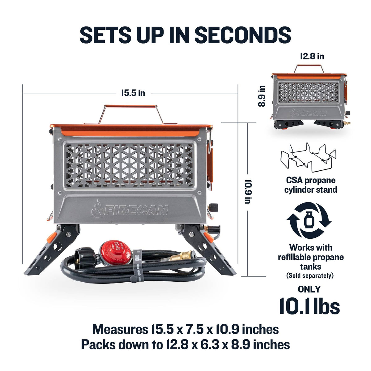 Ignik FireCan Elite High-Powered Portable Propane FirePit