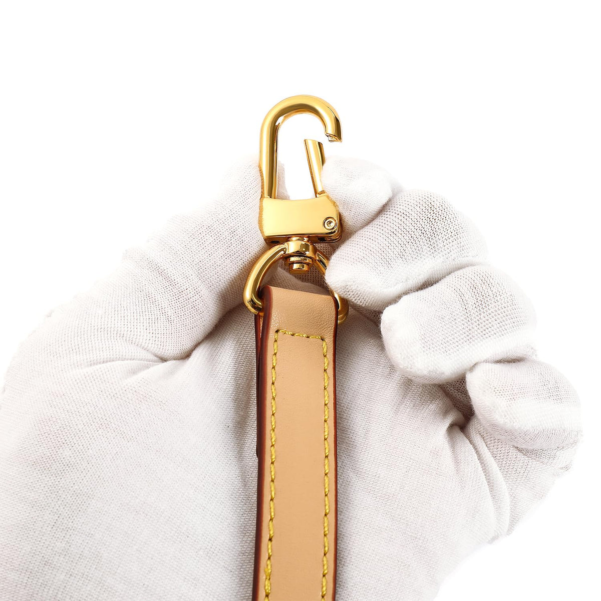 RYYXZXL Vachetta Leather Replacement Adjustable Shoulder Strap for L V Handbag Replacement Bag Strap (width: 0.6in-Beige)