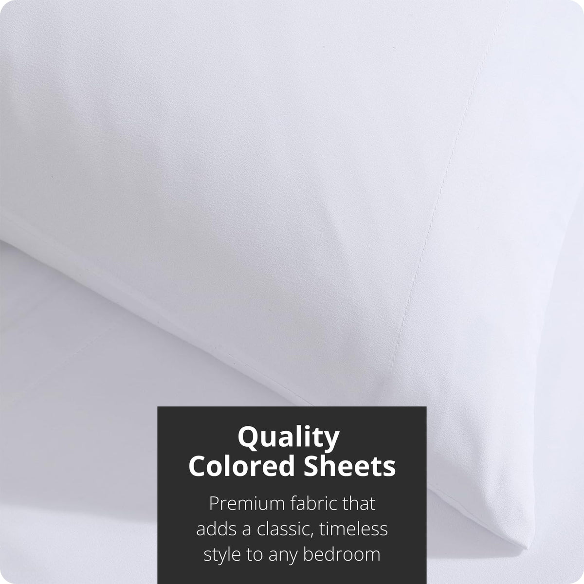 Tahari Home 6-Piece King Size Bedding Set - Fitted & Flat Sheets & Pillowcases | Soft & Cozy Polyester Microfiber | Breathable & Wrinkle Resistant | Dorm Essentials | Solid Bright White