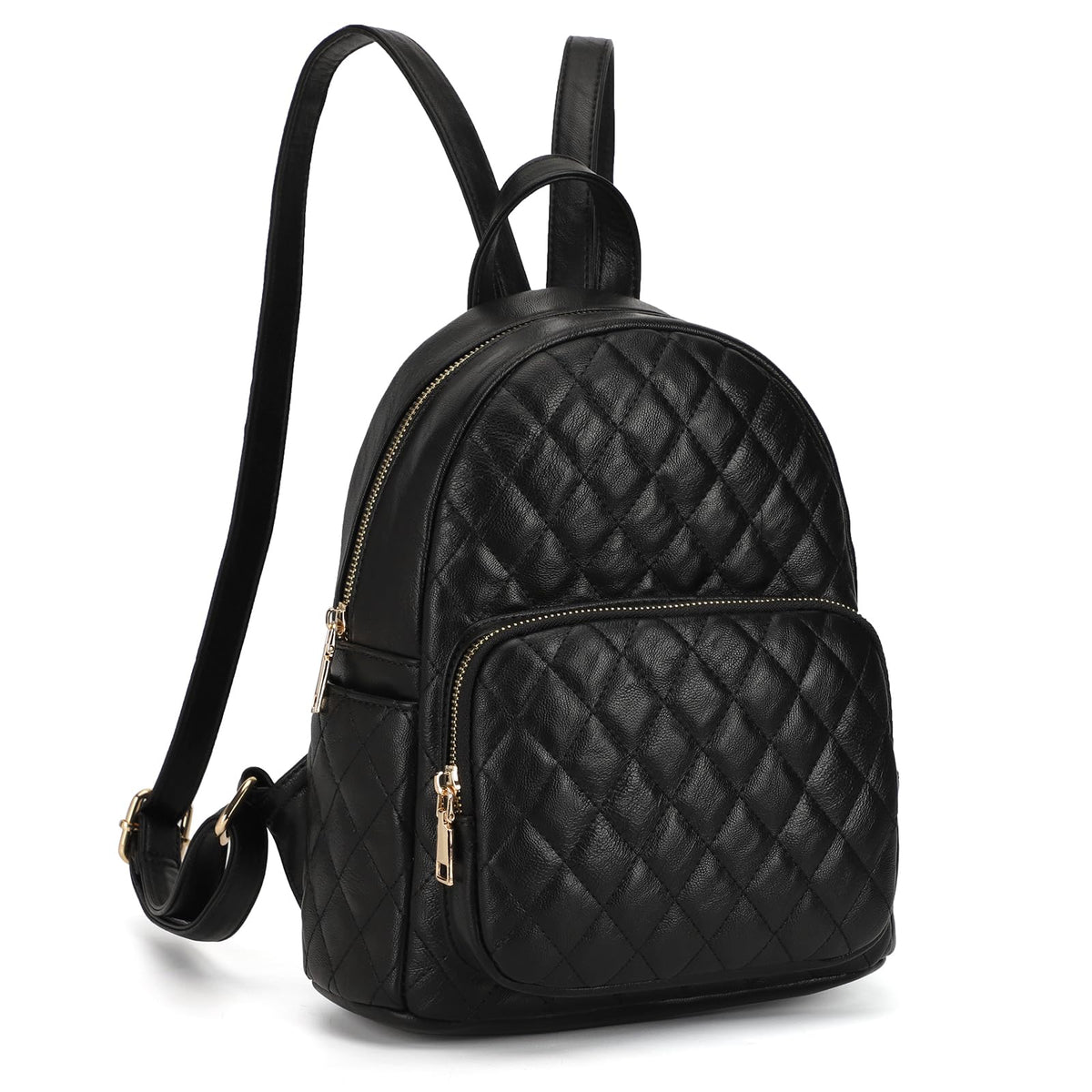 KL928 Quilted Mini Backpack for Women, PU Leather Backpack Purse Designer Satchel Bag, Small Casual Daypack for Ladies