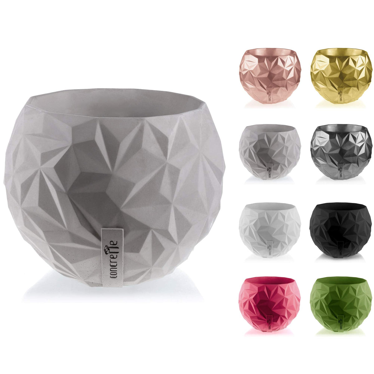 CONCRETTE Flower Pot, no Colour, Ø 24-34.5x34.6x27.3 cm