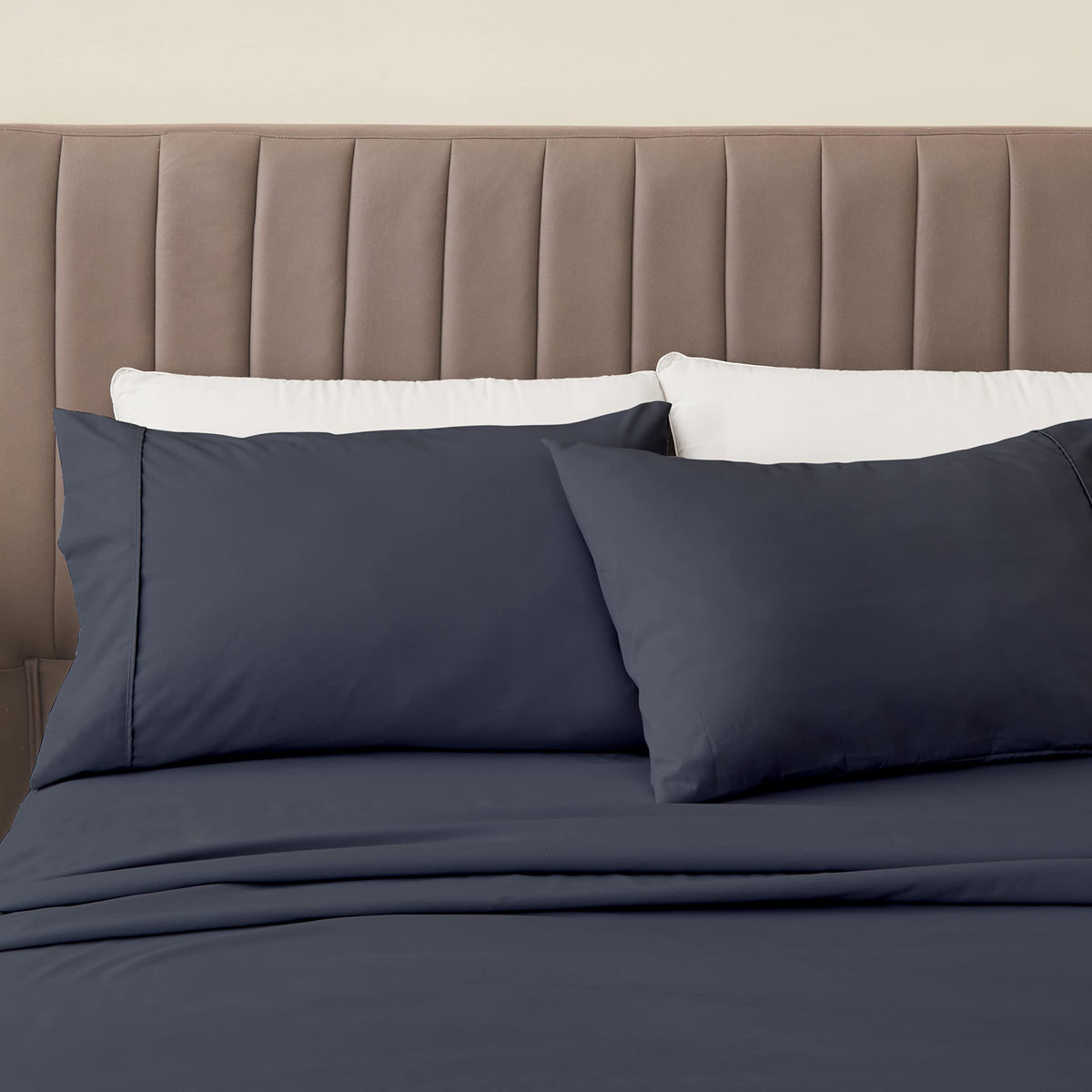 Great Bay Home 3-Piece Twin Blue Microfiber Sheet Set - Ultra-Soft, Brushed Bedding Sheets & Pillowcases - Wrinkle & Fade Resistant, All-Season Bed Sheets for Bed (Twin, Ocean)