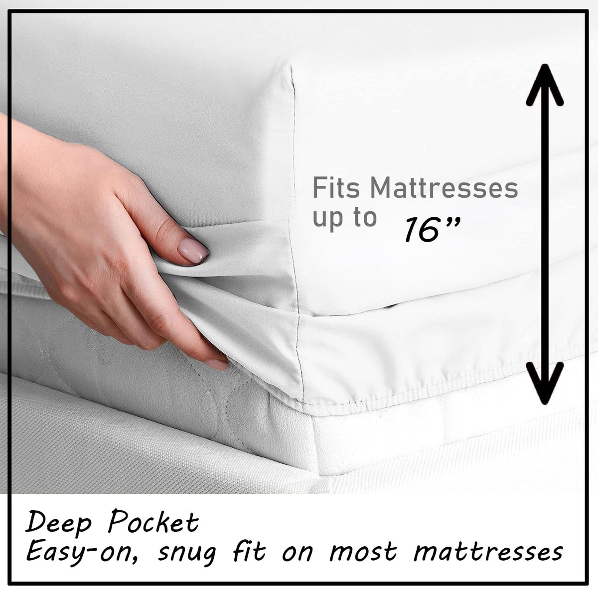 Gorilla Sheets Queen Size, Chimpanzee Bed Sheets, Patterned Bedding Sheets & Pillowcases 4 Piece Set - Soft Microfiber Deep Pocket Fitted Sheet & Flat Sheet & 2 Pillow Cases H-8&-242